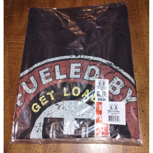 Hornady Gas Station Size XL Tee Shirt Casual Tar Ammo Reloading Short Sleeve - Picture 2 of 4